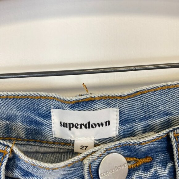 Superdown Distressed Jean Shorts - Picture 6 of 11
